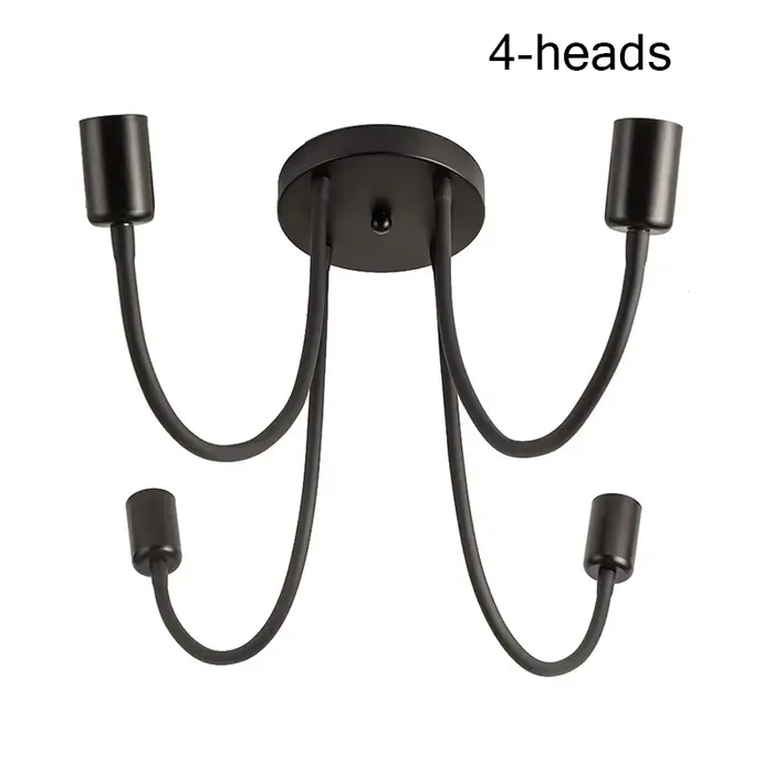 Plafonnier Led Flexible avec 4 ou 6 têtes, luminaire décoratif d'intérieur, éclairage d'intérieur, l