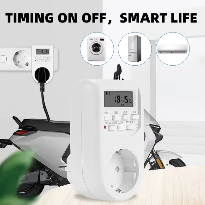 Minuterie numérique électronique 12/24 heures