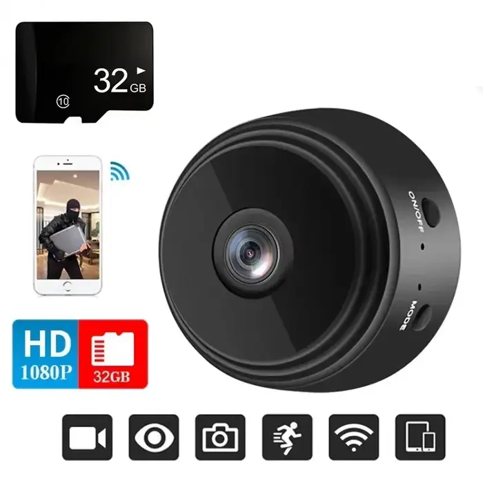 Caméra de surveillance sans fil HEONYIRRY A9 mini caméra IP WiFi Full HD 1080p pour bébé et sécurité maison occasions spéciales