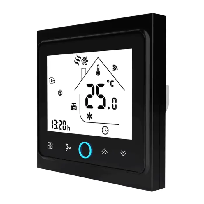 Qiumi – Thermostat Wifi Intelligent, régulateur de température de climatisation, Programmable avec 4