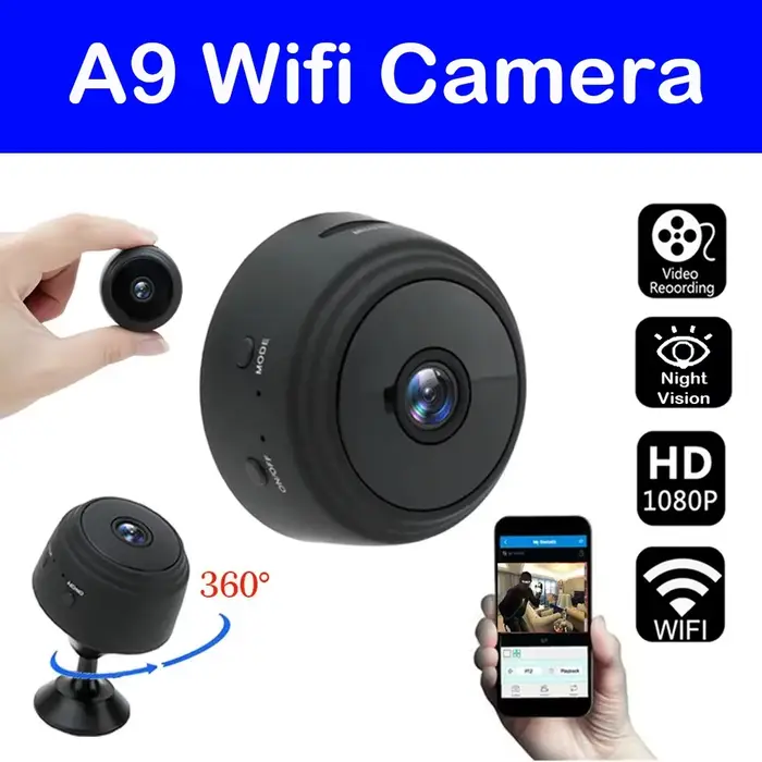 Mini caméra Wifi A9, surveillance sans fil