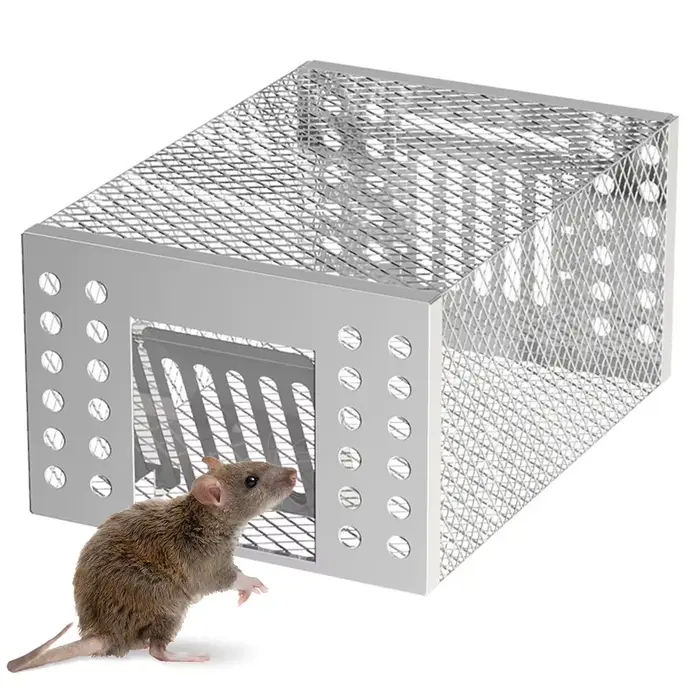 Piège à rats humain avec porte à double ouverture à sens unique