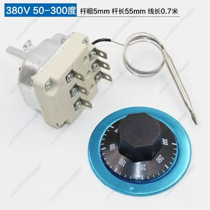 Thermostat 380V 30-110 degrés 50-300 degrés, interrupteur de contrôle de température à bouton, régul