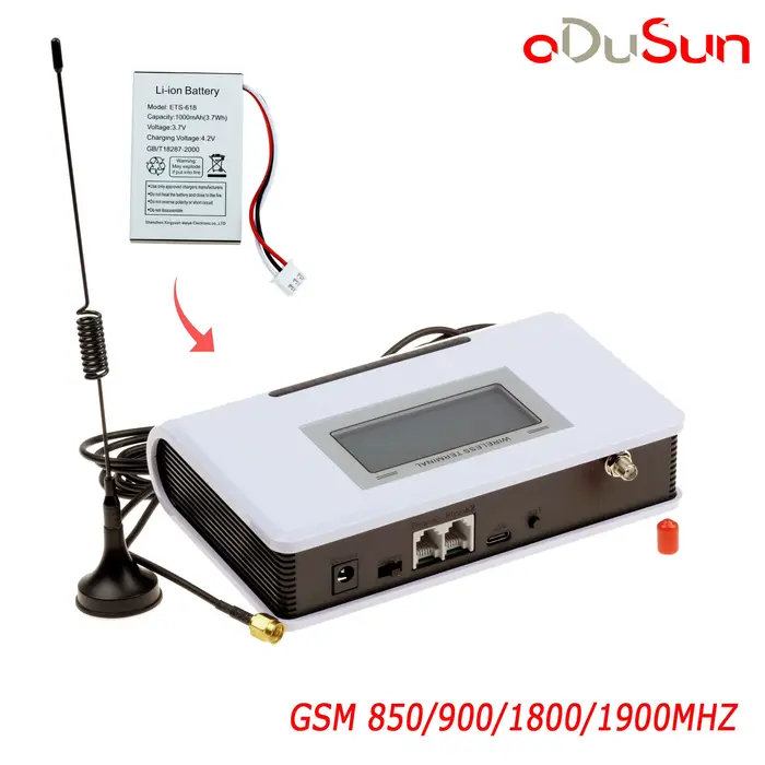 Routeur Terminal sans fil fixe GSM, avec batterie, écran LCD, pour système d'alarme, ascenseur PABX,