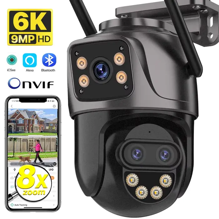 Caméra IP 6K 9MP HD WiFi