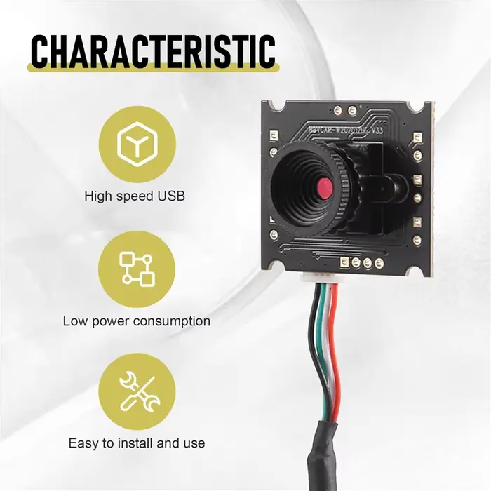 Module de caméra L19-USB OV9726 CMOS 1MP, objectif 50 degrés, Module de caméra IP USB pour fenêtre, 