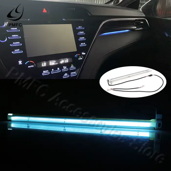 PMDavid-Lumière ambiante LED pour Toyota Camry, console centrale, boîte de rangement, intérieur de v