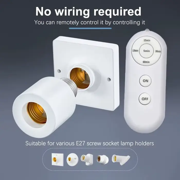 E27 110V 220V maison Multi interrupteur d'éclairage 60W télécommande sans fil minuterie intelligente