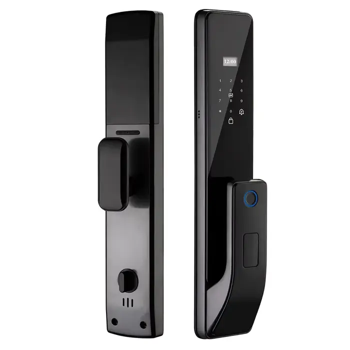 Serrures de porte intelligentes numériques électriques automatiques Tuya avec contrôle Wi-Fi, clés e