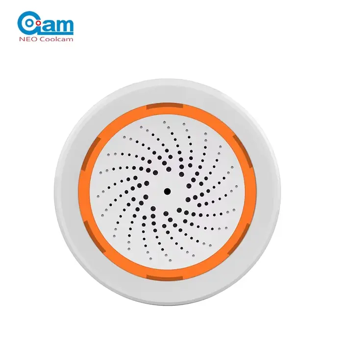 Coolcam – sirène d'alarme intelligente Tuya Zigbee, pour la sécurité de la maison, avec alertes stro