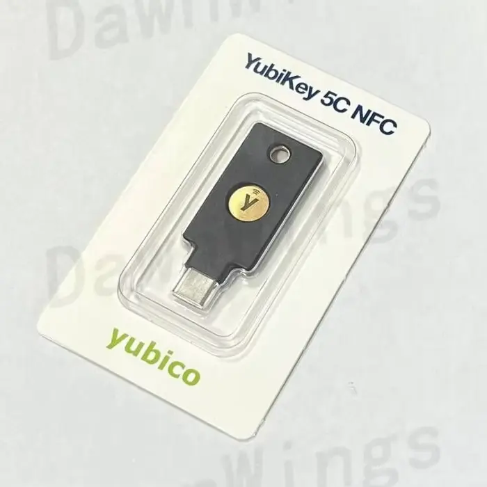 Clé de sécurité USB-C Yubikey 5C NDavid, Web19:n, FIDO2 CTAP1, FIDO2 CTAP2, 2nd facteur universel (U