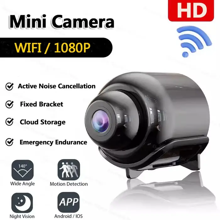 Mini caméra 1080P HD Wifi Vision nocturne Détection de mouvement Caméra vidéo Caméscope de sécurité 