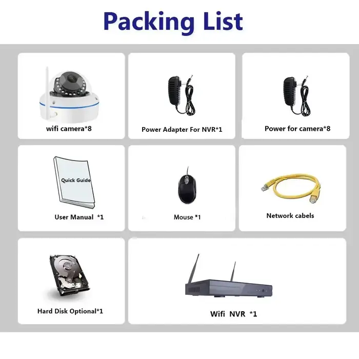 5MP Wifi IP caméra système de sécurité 16CH NVR Kit maison plafond dôme caméra système de Surveillan