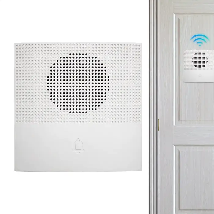 Sonnette de porte avec 38 mélodies, carillon de porte pour la maison, système de contrôle d'accès fi