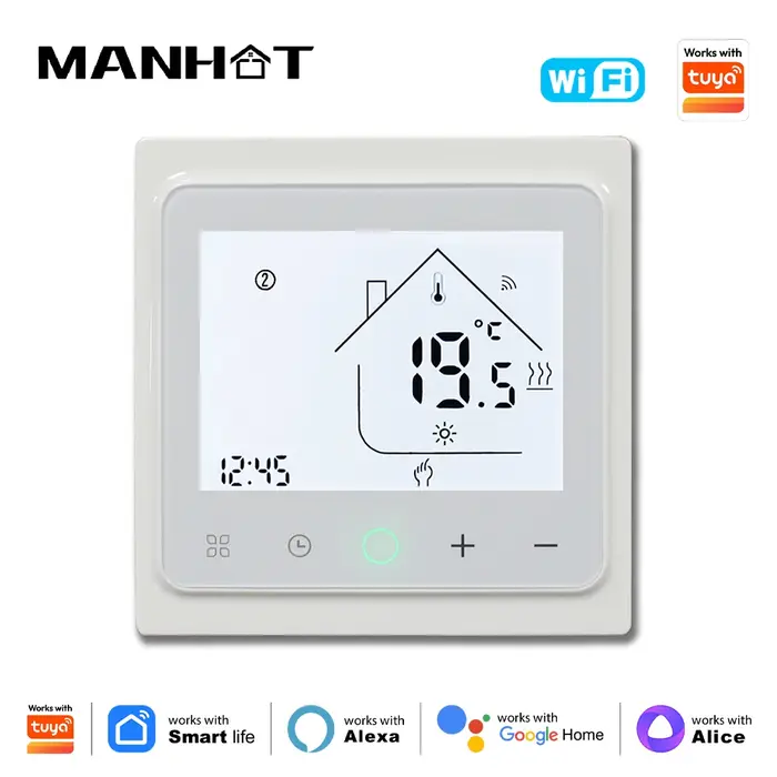 Thermostat WiFi intelligent pour chauffage électrique/eau/chaudière à gaz