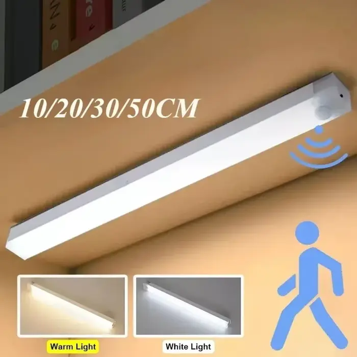 Tubes d'ampoules à capteur de mouvement PIR LED rechargeables pour éclairage intérieur et extérieur sécurité et personnalisation Blanc Chaleur Froid