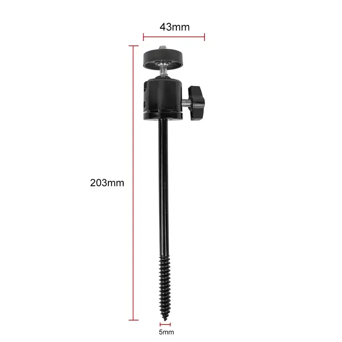 Support de caméra en acier durable réglable pour caméras d'action surveillance extérieure sécurité chasse et photographie de paysage