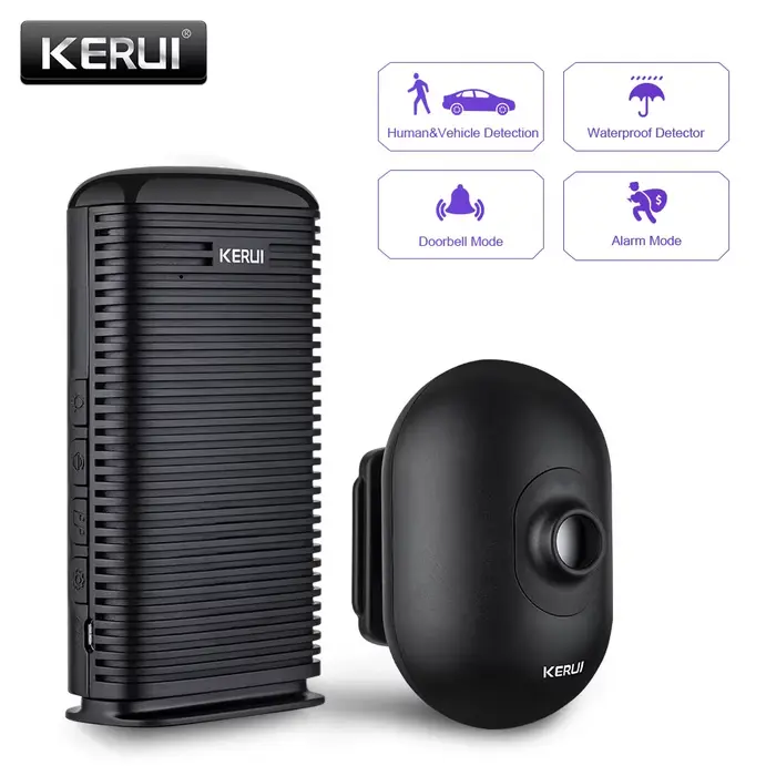 KERUI DW9 allée système d'alarme de Garage extérieur sans fil sécurité à domicile PIR détecteur infrarouge de mouvement alarme antivol de véhicule