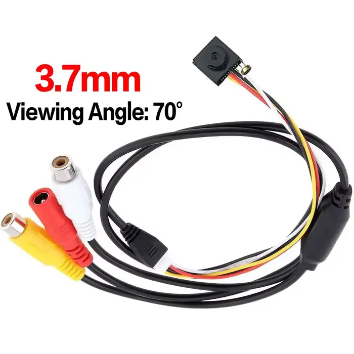 Nouveau Caméra vidéo TV mini objectif caméra AV petite taille mini 12x12mm 700TVL CMOS couleur CCTV