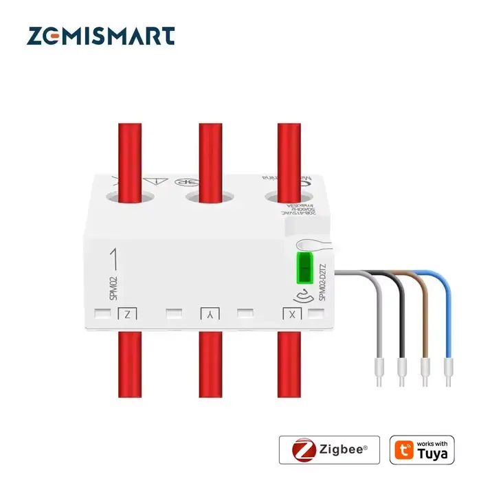 Zemismart Zigbee compteur d'énergie intelligent 3 phases 4 fils capteur de moniteur de puissance Zig