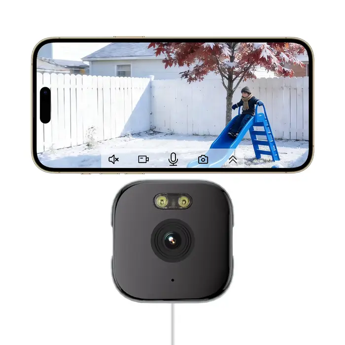 Caméra de fenêtre HEIYOUCAM - Remplace les caméras extérieures |   Wi-Fi 2,4/5 GHz |   Résolution 3M