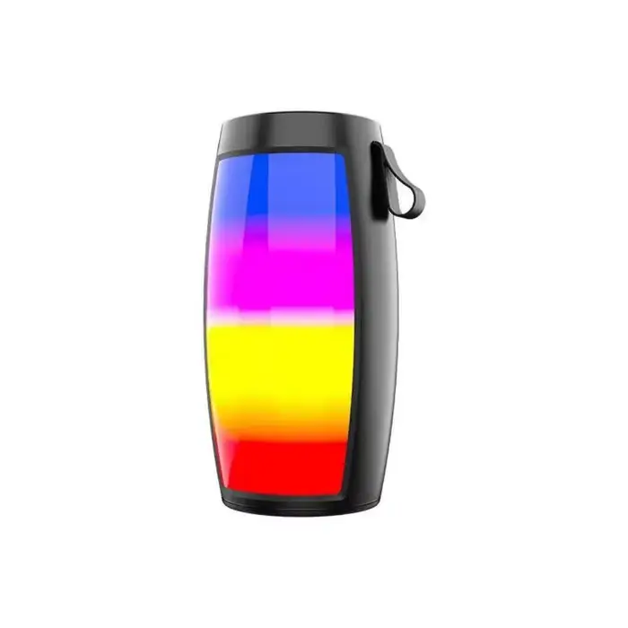 Lanfy #   Haut-parleur Bluetooth portable BT-1202 avec spectacle de lumière LED 360 coloré
