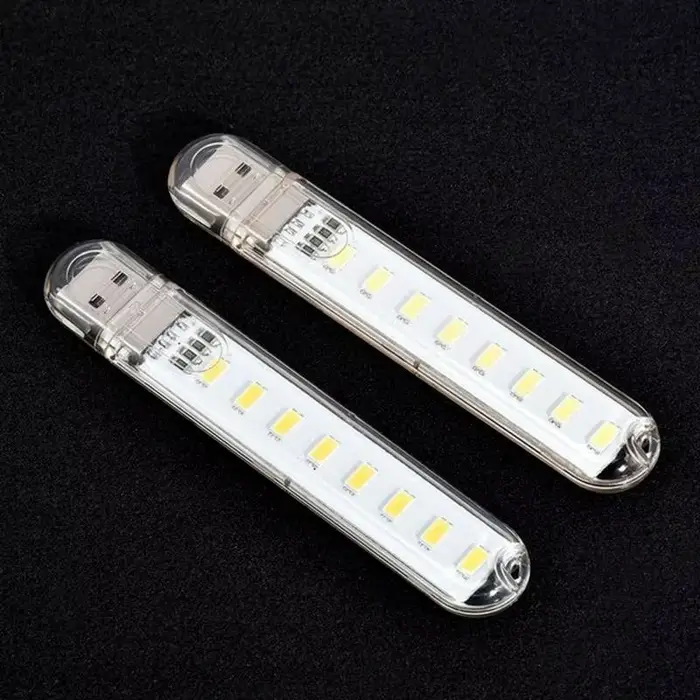 1 pièces 8 LED Mini lampe USB Portable DC 5V Camping USB éclairage pour PC Portable batterie externe
