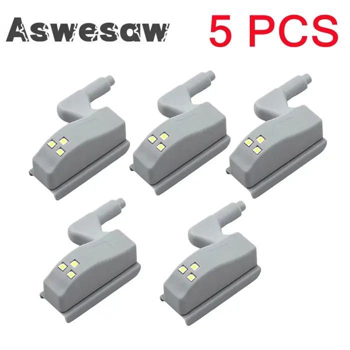 5 pièces lampe à LED armoire charnière lumière cuisine chambre salon placard armoire boucle intérieu