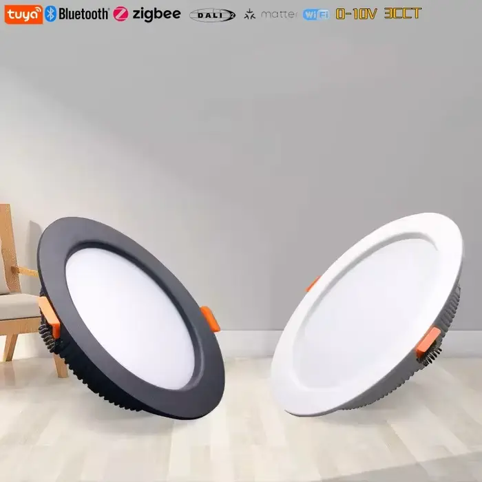 Plafonnier LED encastré intelligent TUYA ultra-fin