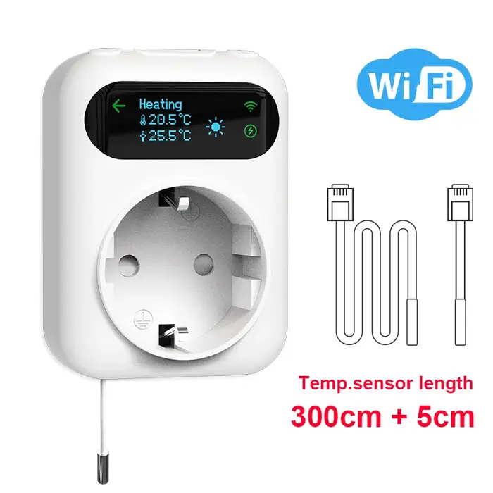 Prise de Thermostat WiFi Tuya, 220V, régulateur de température numérique, minuterie à distance, inte