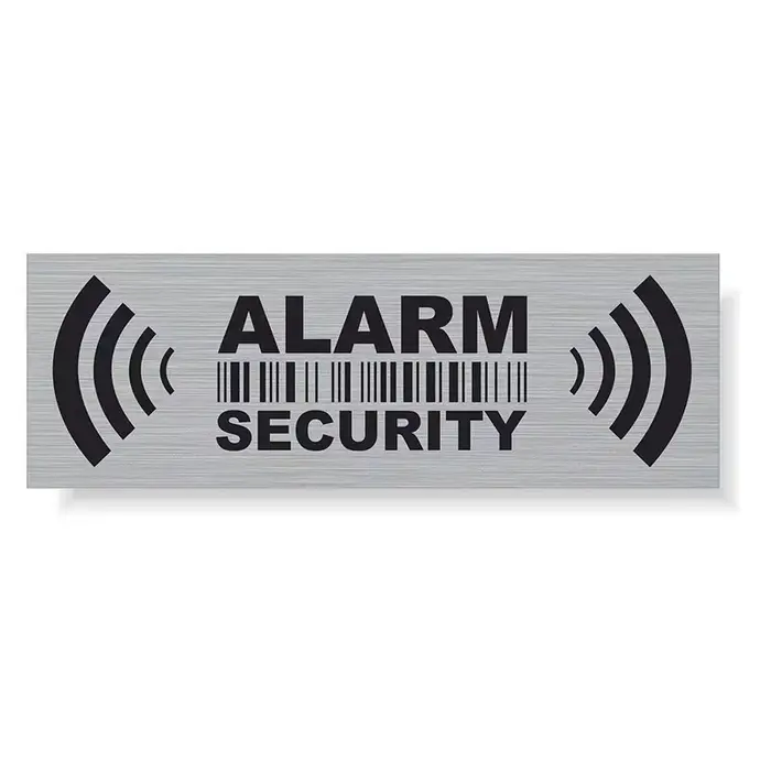 Autocollants de signe d'iode d'alarme de sécurité
