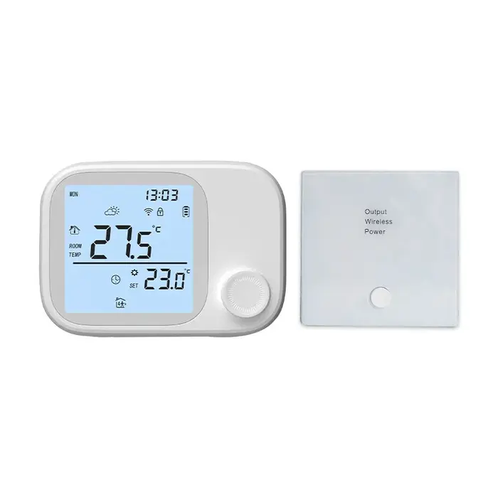 Thermostat intelligent Wi-Fi mural pour chaudière à gaz, contrôle sans fil RF433 un-à-un via télépho