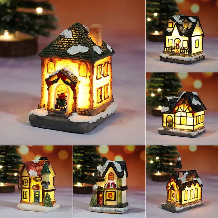 Décorations lumineuses de maison de noël pour ornements de maison