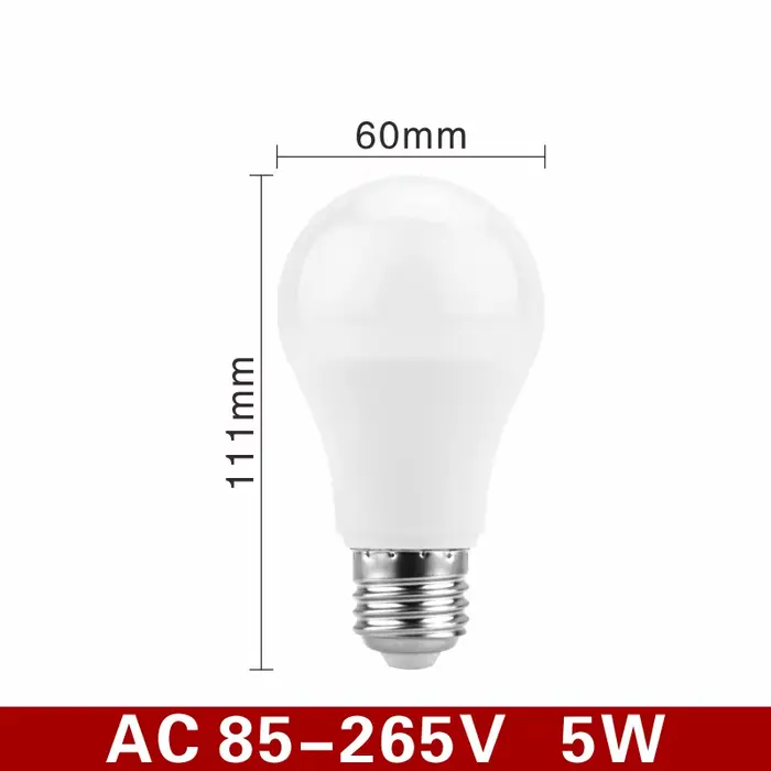 Ampoule du crépuscule à l'aube E27 5W 7W 9W 12W, capteur de lumière extérieure AC 110V 220V 85-265V,