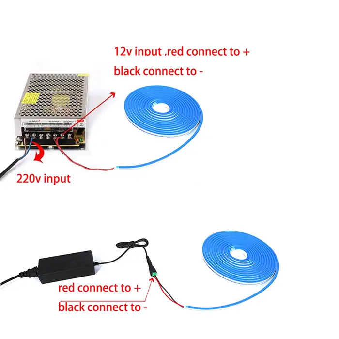 Bande lumineuse néon LED SMD 2835 120LED s/M, 5m 10m 15m 20m 12V, étanche IP67, bricolage, décoratio