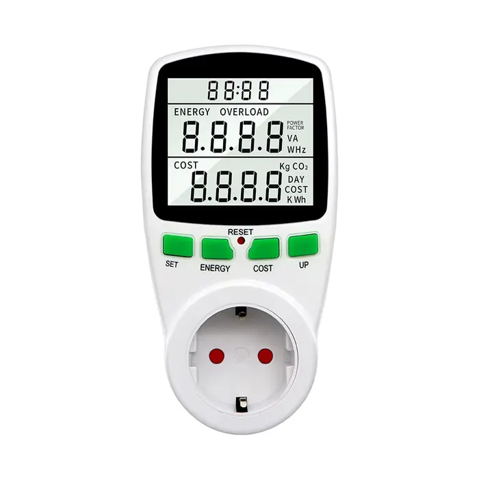 Compteur de puissance électrique, wattmètre LCD, prise de compteur d'énergie, testeur électrique, pr