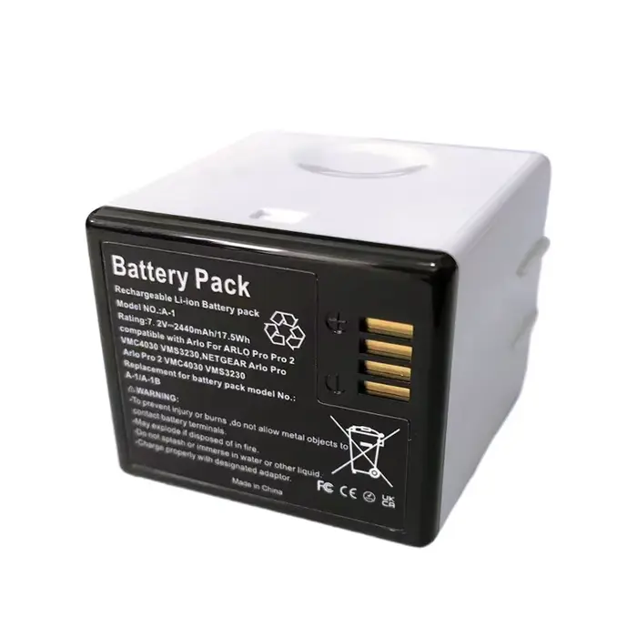 Nouvelle batterie de caméra de surveillance 7.2V 2440mAh pour batterie Arlo Akku A1 A-1 pour batteri