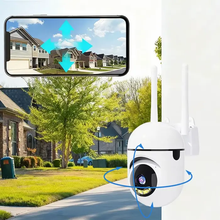 Caméra HD Carecam Pro 5MP Caméra de Surveillance Intérieure Vision Nocturne Couleur Détection de Mouvement Audio Bidirectionnel Connectivité Wi-Fi Étanche Occasions Spéciales Sécurité Domestique Bureau Supermarché