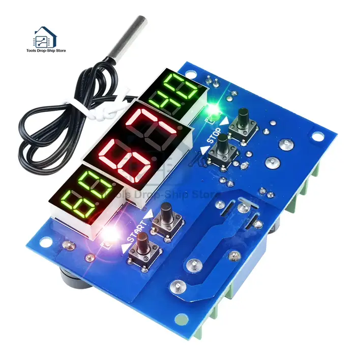 Thermostat à affichage numérique LED, DC 12V, 24V, contrôleur de température intelligent, contrôle T
