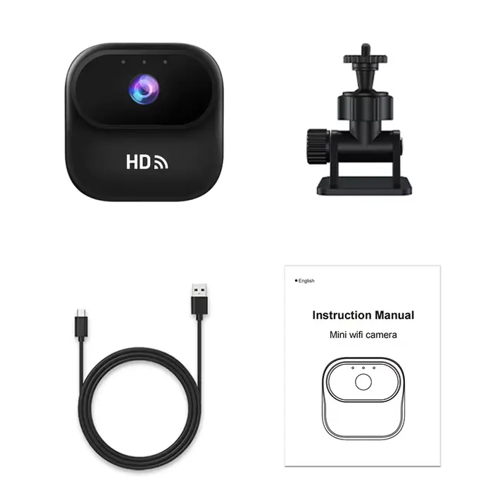 Caméra de sécurité intelligente WiFi Ourlife HD Mini, caméra de surveillance domestique, caméscope a