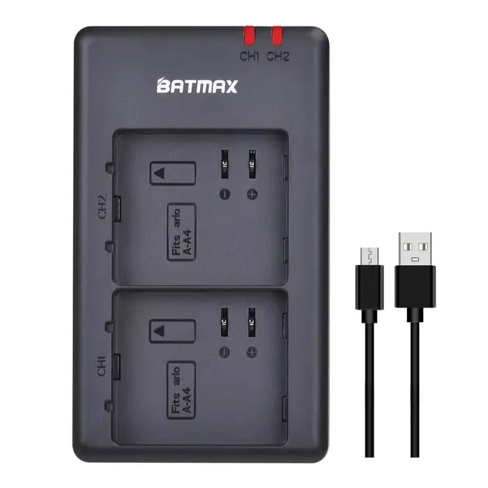 Batterie et chargeur USB pour caméra Arlo Ultra et Pro3, 3.85V, 4800mAh, Touriste, VMA5400, 2 pièces