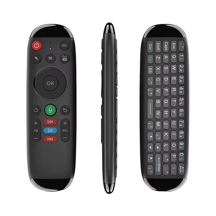 ABAC-M6 Smart Flying Air Mouse clavier sans fil souris Mini télécommande vocale avec rétro-éclairage