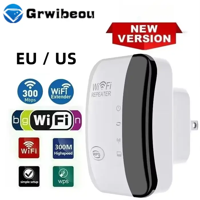 Répéteur Wifi amplificateur de Signal sans fil rehausseur de réseau étendu routeur domestique ue US 