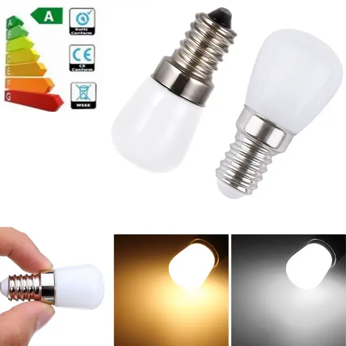 Mini ampoules LED 2W E14 E12 T22 220V 110V 12V 24V 2835 SMD lampe de réfrigérateur ampoule à vis