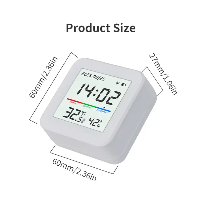 Capteur de température et d'humidité WiFi 2.4G, application Tuya pour maison intelligente, surveilla