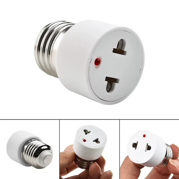 Base d'ampoule E27 vers prise US EU en plastique pour connectivité et modernisation de la maison occasions spéciales