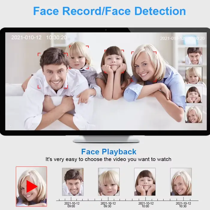 Smar 4K 8MP 5MP 4MP 3MP dôme POE caméra Ai visage détecter Microphone intégré