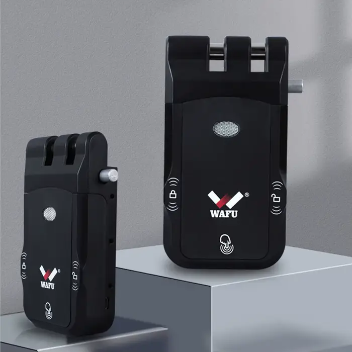 WAFU serrure de porte intelligente sans fil à distance Inivisble Fechadura Inteligente