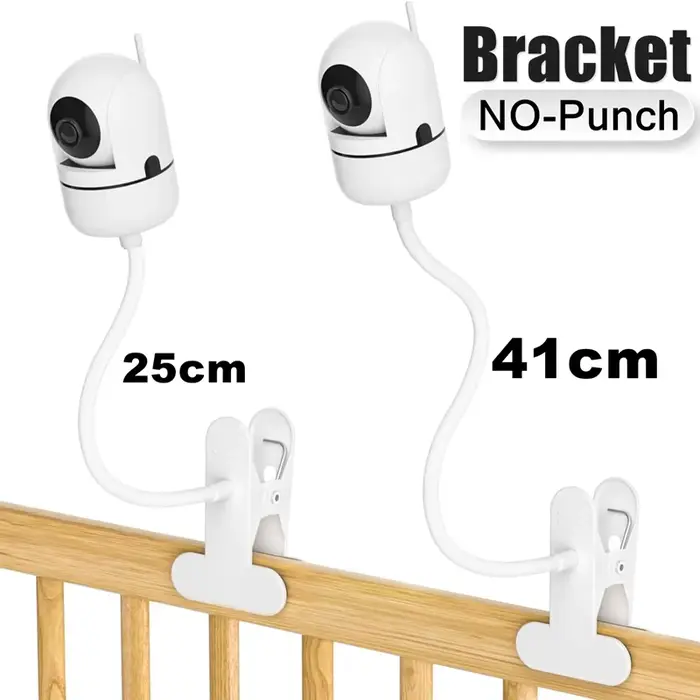Support de caméra flexible et pliable pour moniteur de bébé et webcam à clipser facilement pour une maison sécurisée et moderne