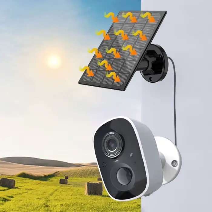 Caméra IP O-KAM APP 3MP 1296P à énergie solaire Bluetooth WIFI/4G avec détection humanoïde IA pour l